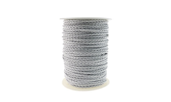 Cuero trenzado 3mm blanco x 100m