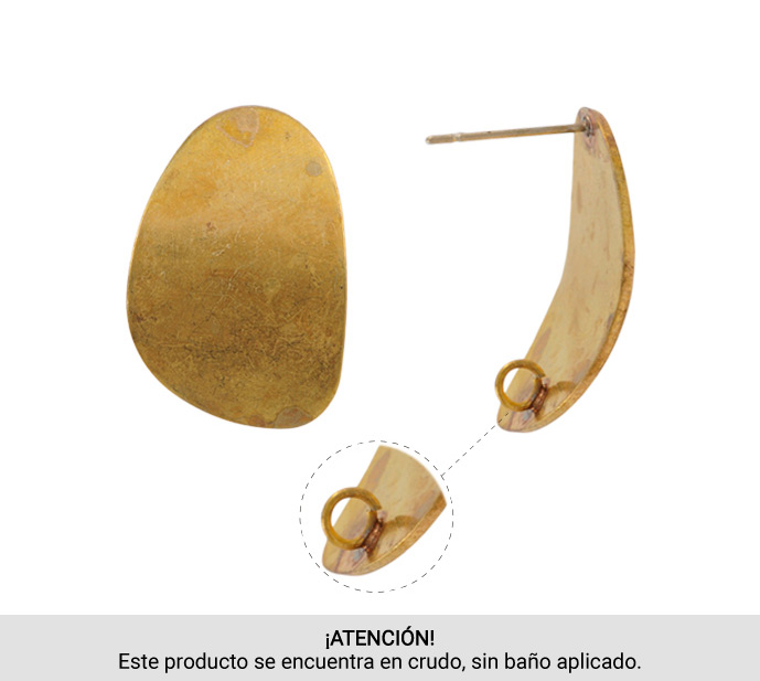 Aretes oval PJ006 17x25mm/R x par