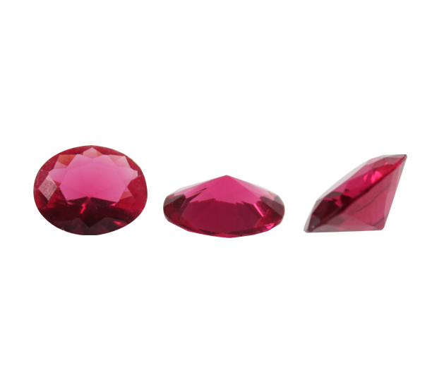 Acrilico oval chaton 12x10mm AAN05722 fuchsia x und