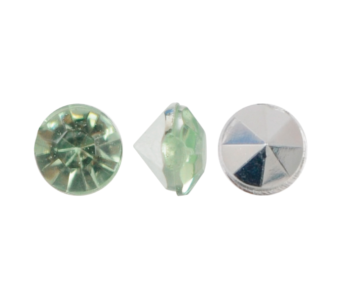 Acrilico K1010 redondo chaton 2.4mm peridot 34 x und