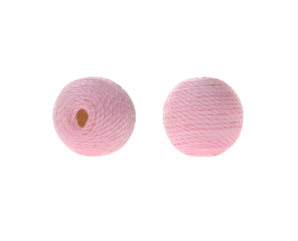 Thread bead 14mm 4 rosado x und