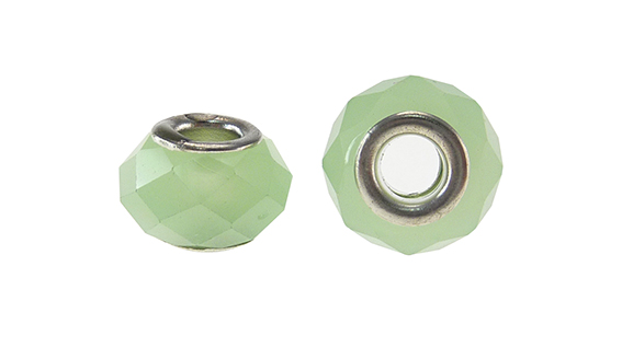 Pandora 9x14mm facetada olivine B3 x und