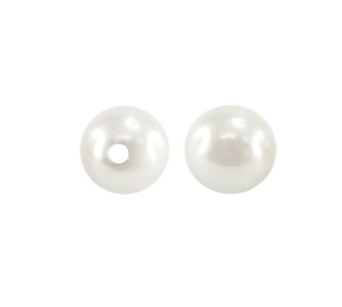 Perla sintetica redonda 10mm milk white x und