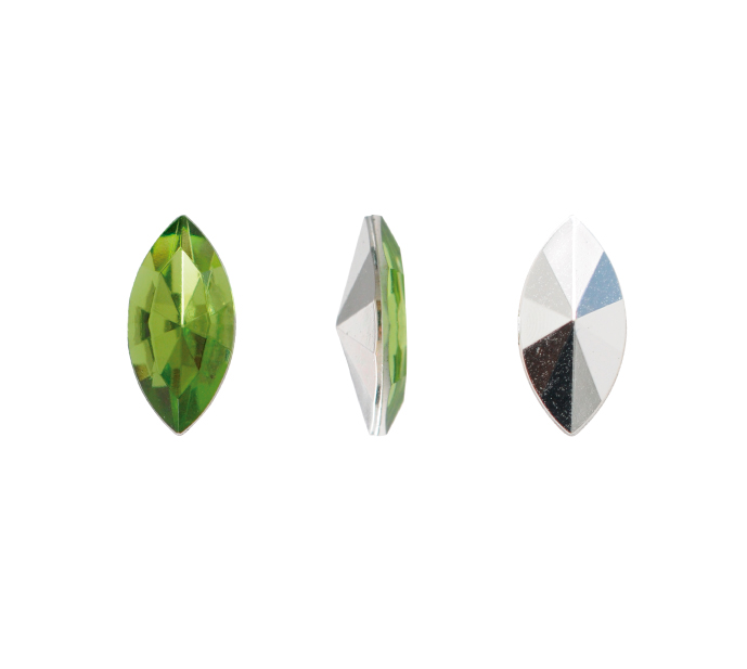 Acrilico K1015 marquesa con cono 5x10mm olivine 38 x und