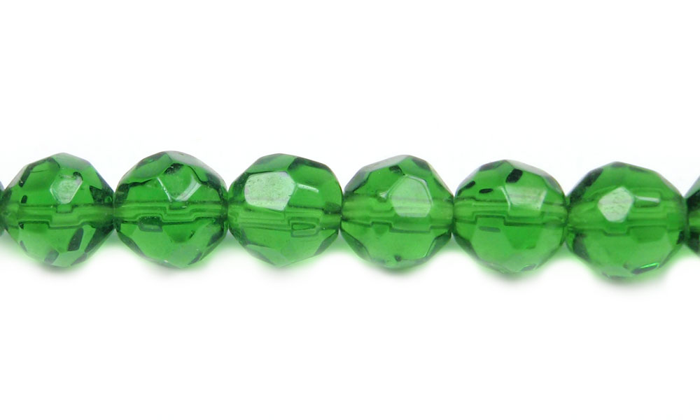 Murano redondo facetado 6mm peridot A17 x 52unds