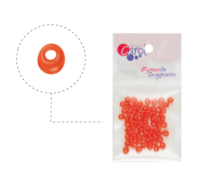 Toho magatama beads 4mm MA50 salmon x 5 gramos