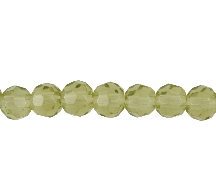 Murano redondo facetado 6mm olivine A14 x 52 und