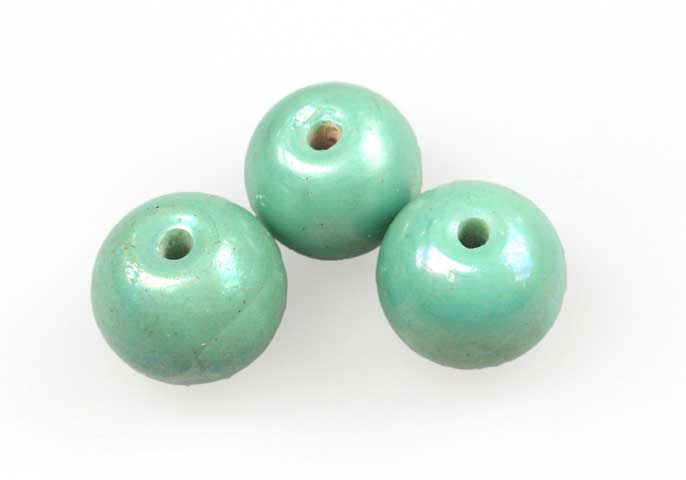 Vidrio hindu 12mm redondo 102-G verde AB x und