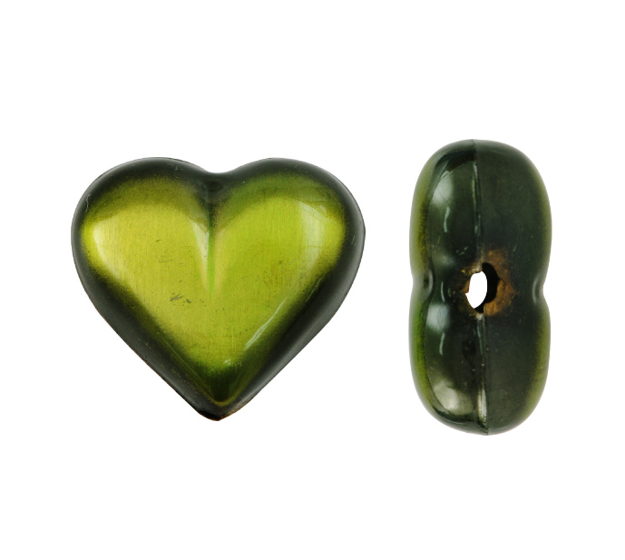 Herraje hindu K2268 corazon liso verde x und