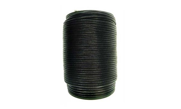 Cordon cuero 3mm Black x 100 mts