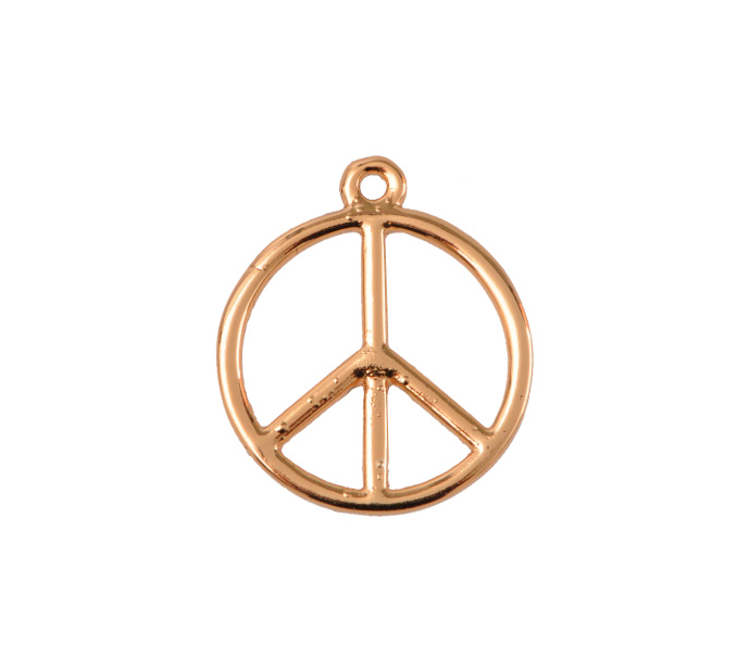 Dije peace and love 21.5mmx18.7mm/Golfi x und