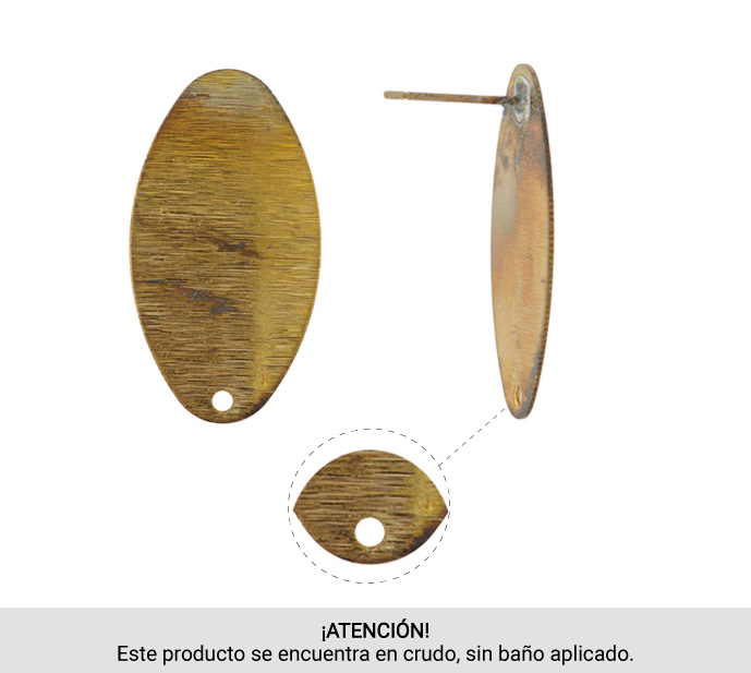 Aretes oval MA-180008 16x29mm/R x par