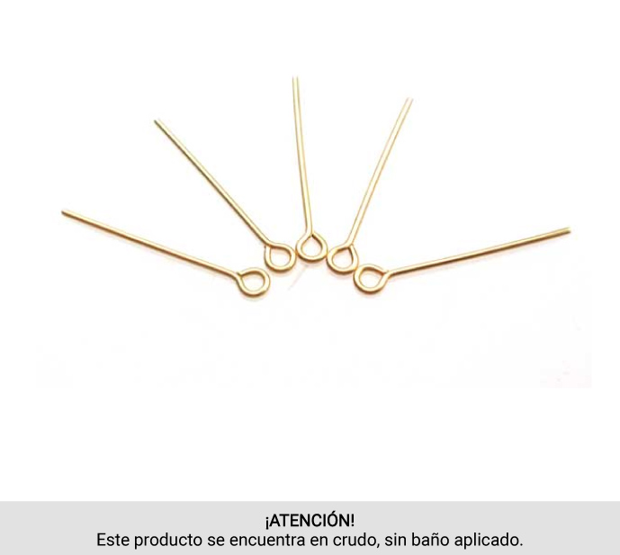 Alfiler eye pin 0.8x2.5cm/R x gr(8unds aprox)