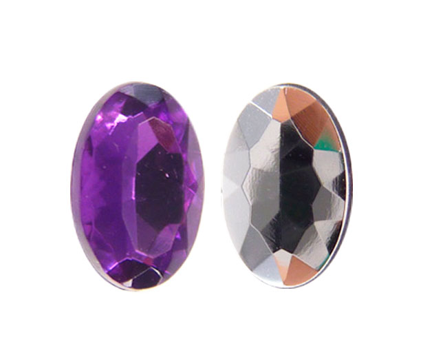 Acrilico K1022 oval con cono 4x6mm purpple velvet 5 x und