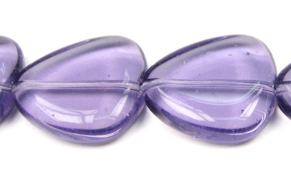 Sarta lagrima 17x16mm violeta B2 22pc