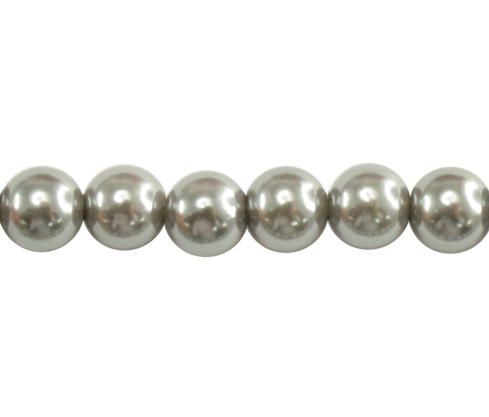 Perla sintetica redonda 8mm hematite CX-69 x 102 und