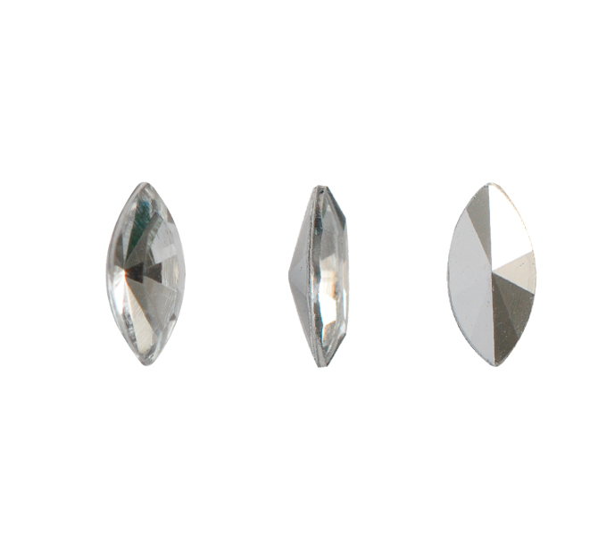 Acrilico K1015 marquesa con cono 3x6mm crystal 2 x und