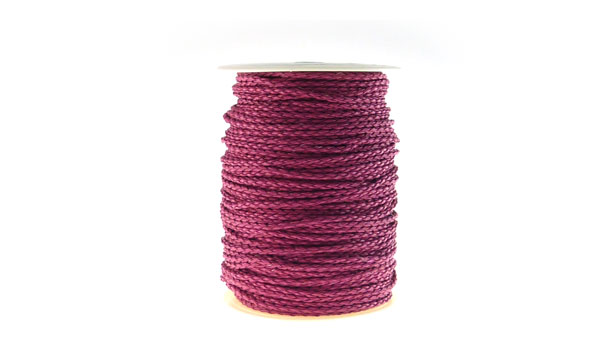 Cuero trenzado 3mm fuchsia x 100m