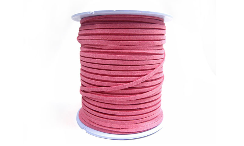 Cuero plano gamuzado 3mm 14197 Fucsia Rollox100 Yarda