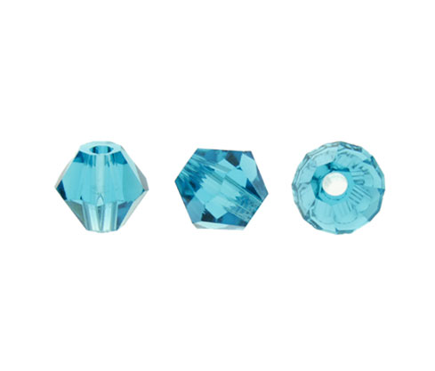 Rombo bicone 6mm 432 aquamarine x und