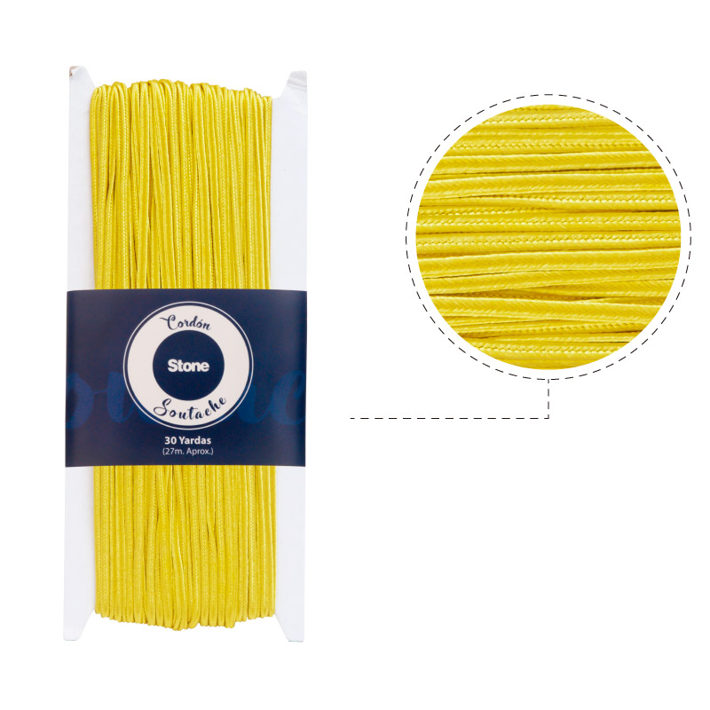 Cordon soutache N.121 yellow 3mm x 30yd