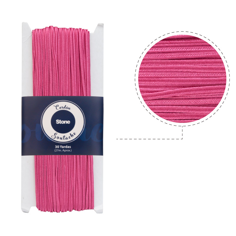 Cordon soutache N.337 fucshia 3mm x 30yd