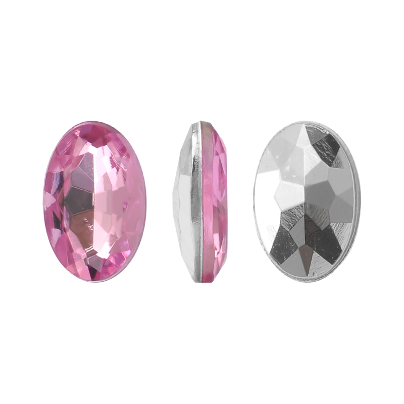 Acrilico K1022 oval con cono 4x6mm rose 8 x und