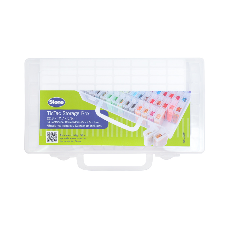 Organizador tictac 22x12x5cm x 64 und