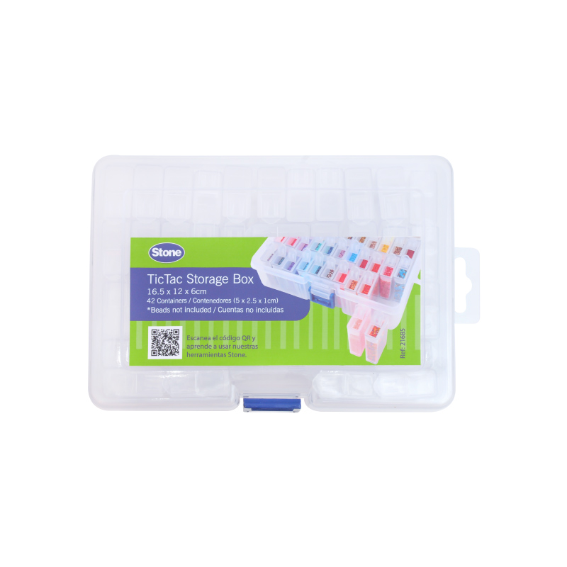 Organizador tictac 16x11.5x5.0cm x 42 und