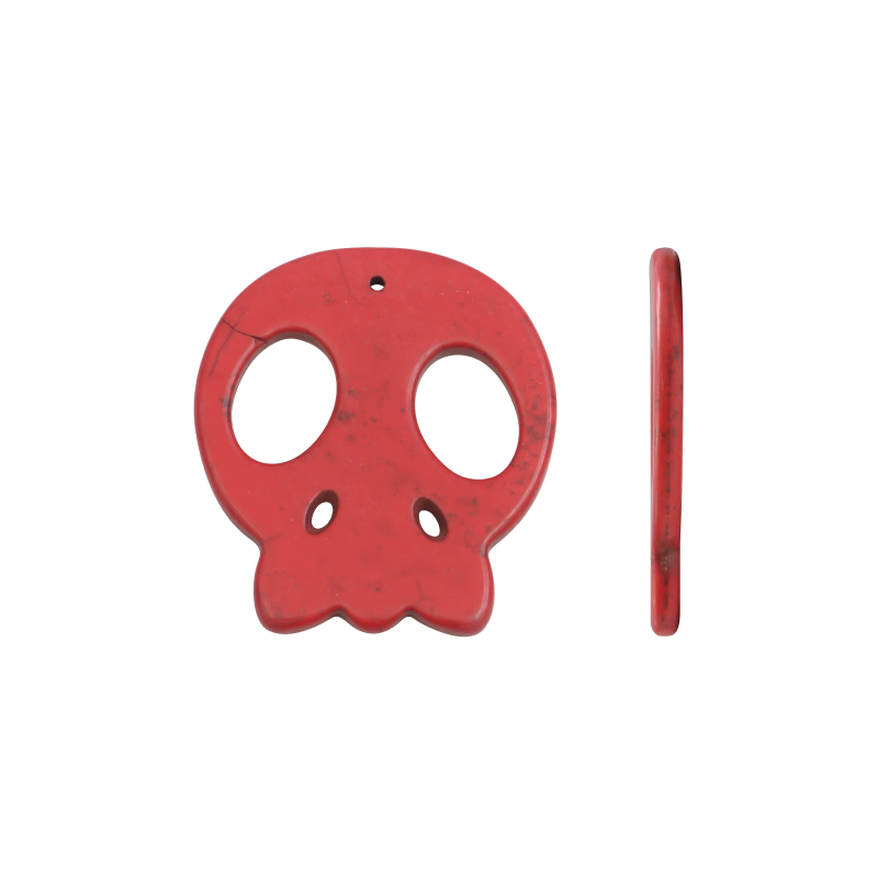 Calavera roja fosil 55x50mm x und