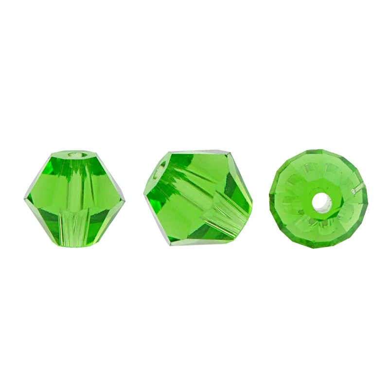 Rombo bicone 6mm 424 peridot x 24unds