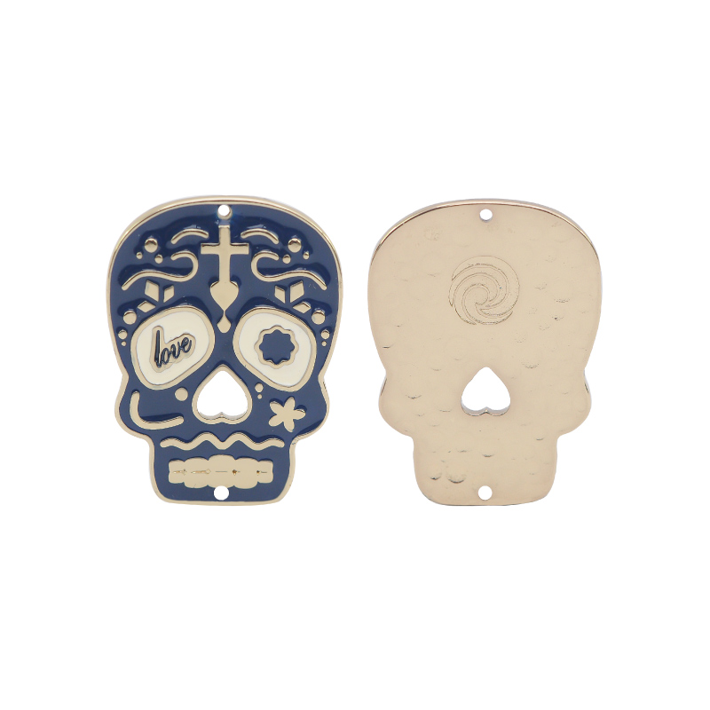 Dije calavera peq ref 4180-1 azul rey 30x40mm/Dor