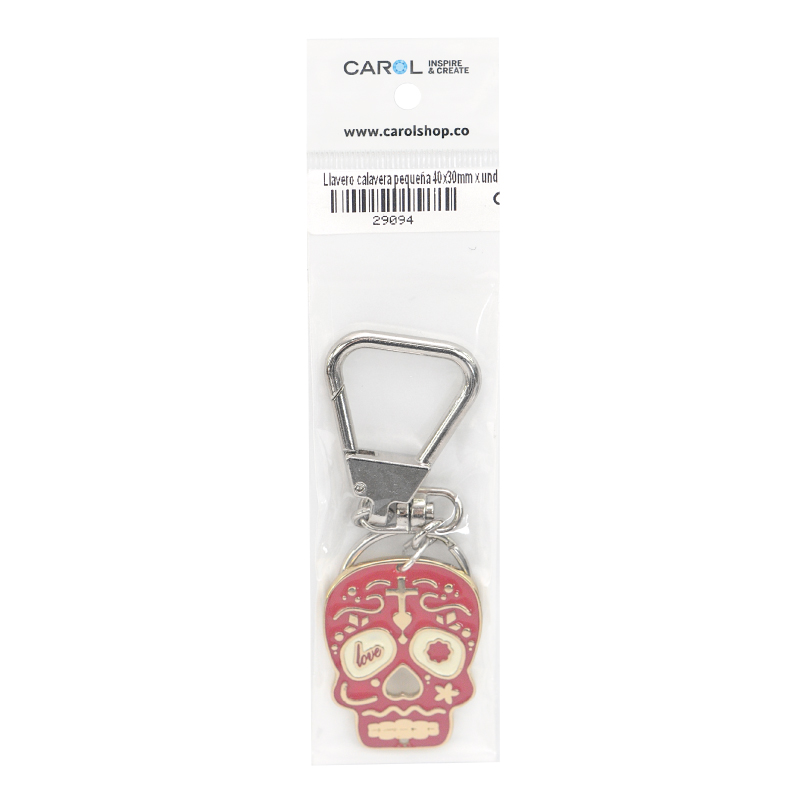 Llavero calavera pequena 40x30mm x unidad