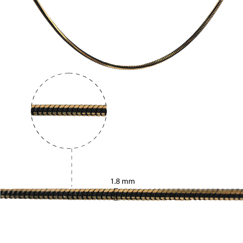 Cadena brass AHM-81609 1H 1.8mm/PL x 90m