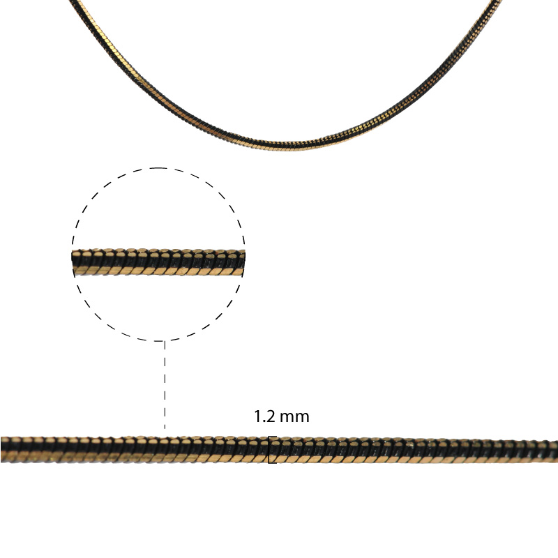 Cadena brass AHM-81609 1B 1.2mm/PL x 90m