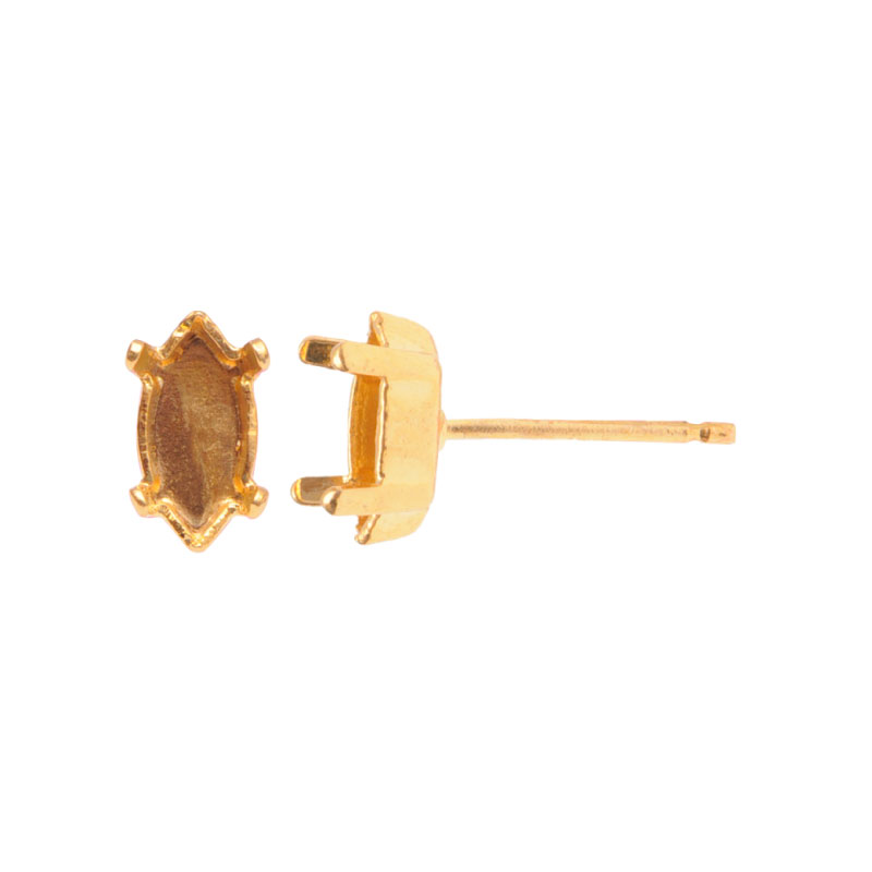 4228DE setting topo arete navette 8x4mm/Golfi x par