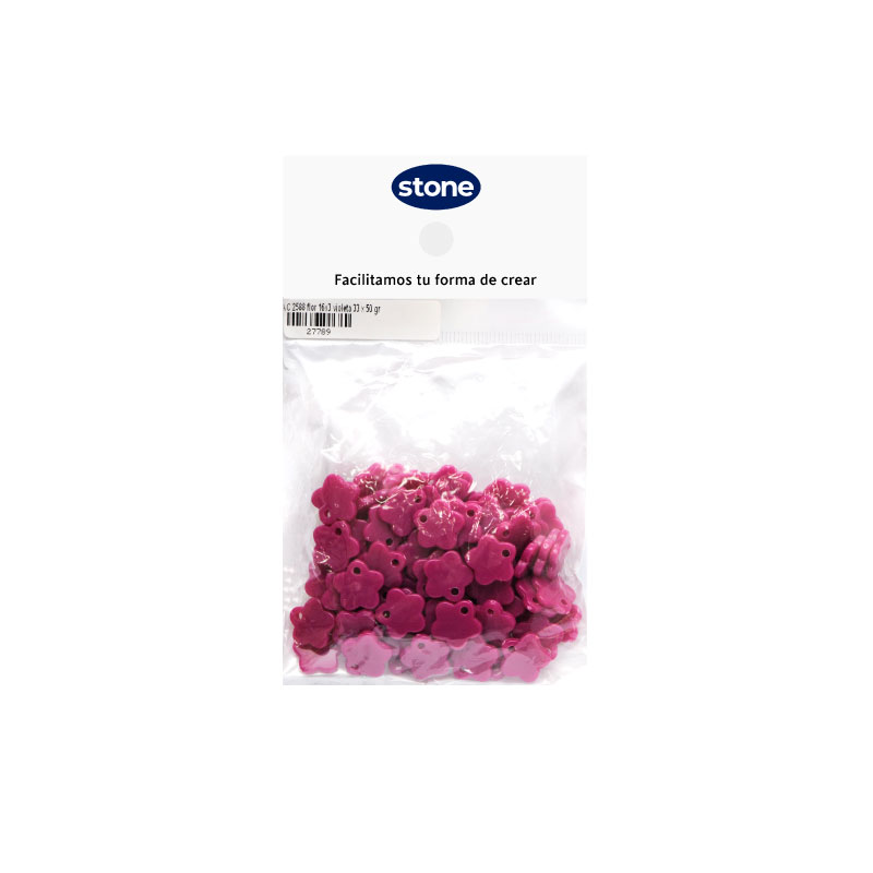 Acrilico 2588 flor 16x3 violeta 33 x 50 gr