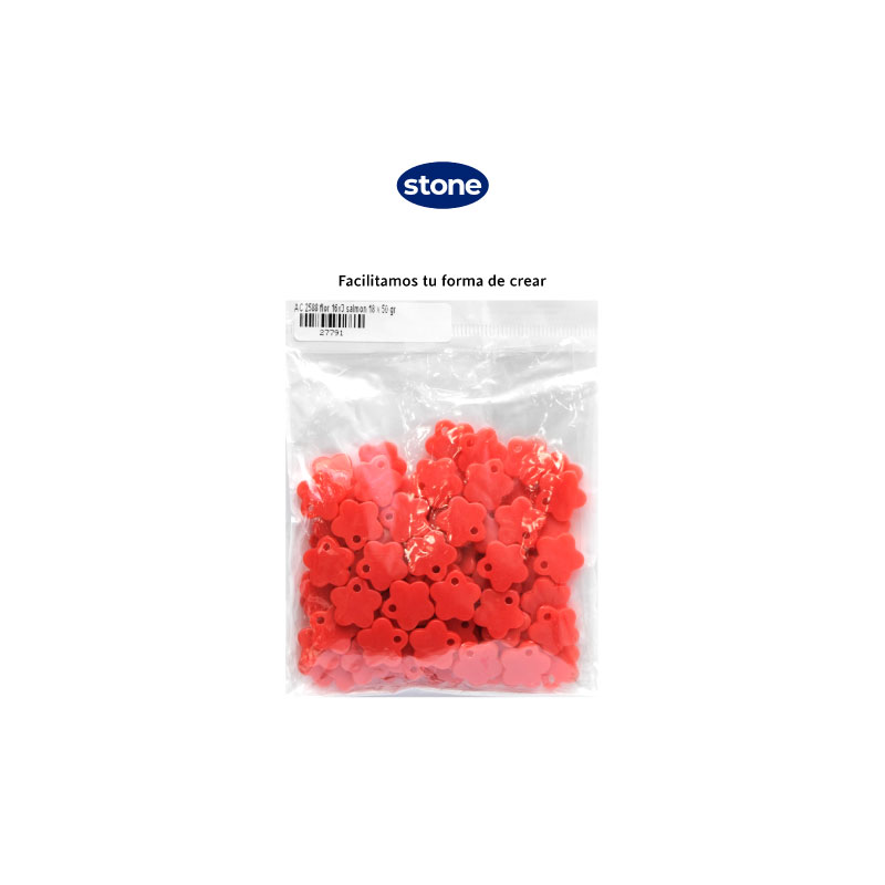 Acrilico 2588 flor 16x3 salmon 18 x 50 gr