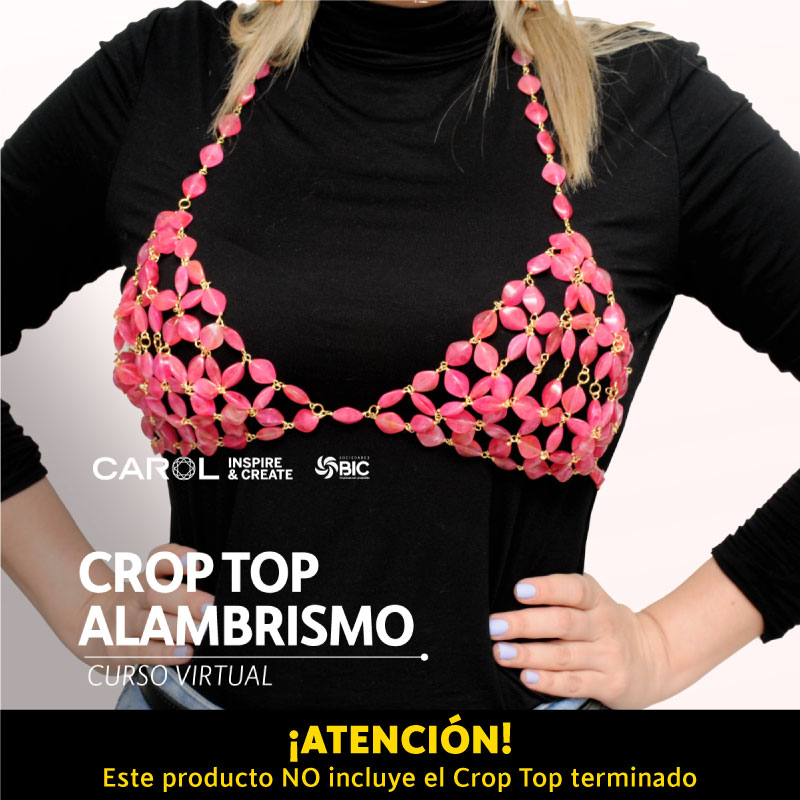 Curso crop top en alambrismo con herramienta x und