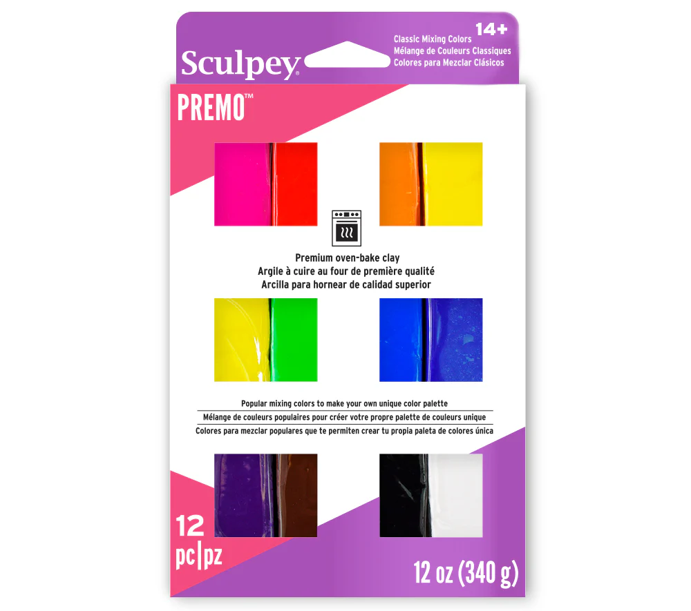 Sculpey Premo Multipack Classics, 12 x 1 oz (28 g)