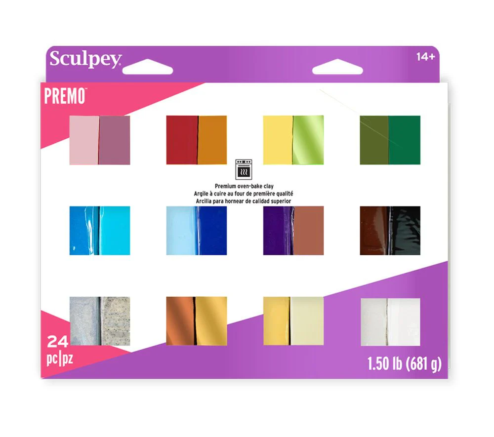 Sculpey Premo Multipack Sampler Pack, 24 x 1 oz (28 g)