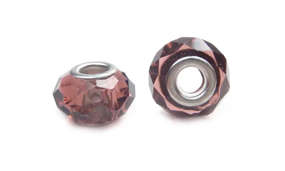 Pandora 9x14mm facetada amethyst 24 x und