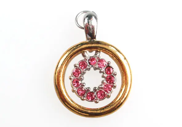 Charm medalla SJ186 rose x und