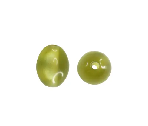 Acrilico oval verde AAB-10176 9x7mm x und