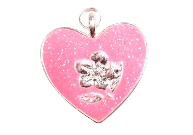 Charm corazon HS03006 pink x und