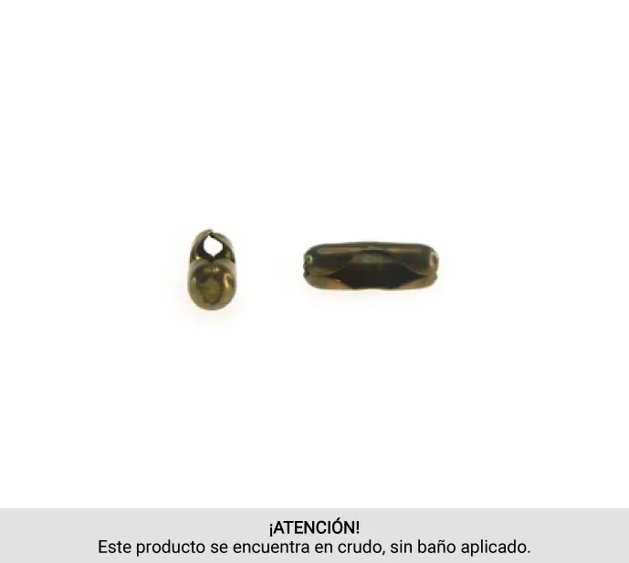 Conector cadena bola PB0020830 3mm raw x und