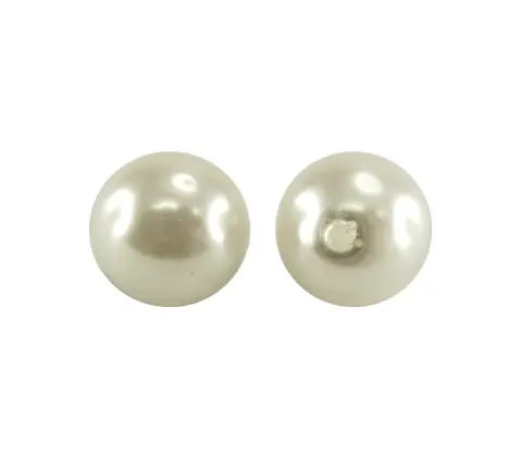 Perla sintetica redonda 1H 10mm white A-01 x und