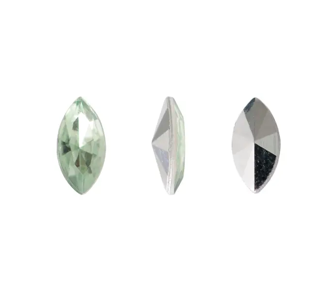 Acrilico K1015 marquesa con cono 3x6mm peridot 34 x und