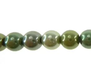 Perla vidrio 12mm mix verdes x 68und