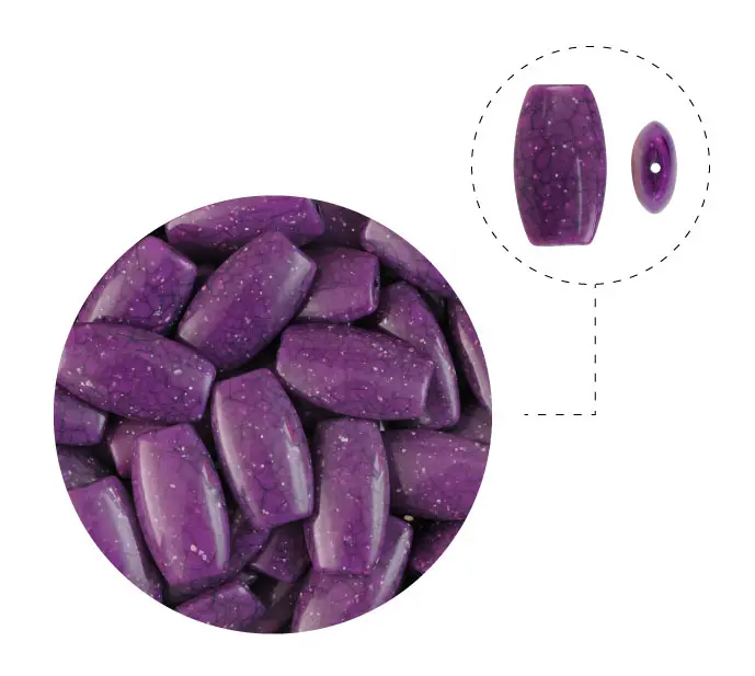 Acrilico 5234 30x18mm violeta T1 x lb (156pcs)